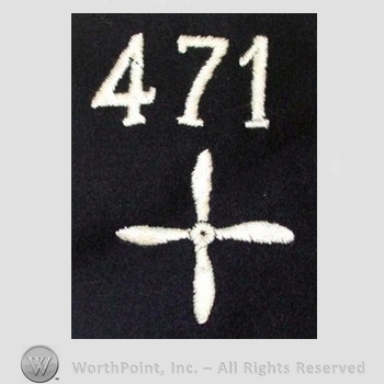 WWI Enlisted Squadron Patch : 471st Air Service Enlisted Squadron Patch.