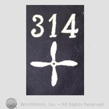 WWI Enlisted Squadron Patch : 314th Air Service Enlisted Squadron Patch.