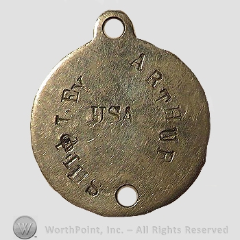 WWI Dog Tag : Arthur Shipley U.S.A.