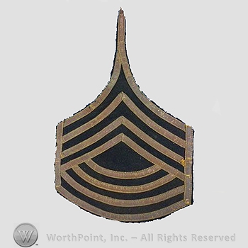 WWI Chevrons : WWI Era West Point Cadet Regimental Adjuctant Chevron.