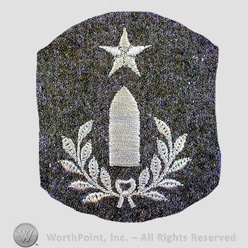 WWI Chevrons : Pre WWI Coast Artillery Corps Master Gunner Chevron.