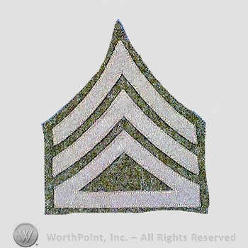 WWI Chevrons : Supply Sergeant Wool Chevron.
