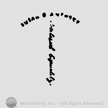 Letter T formed by words written.
