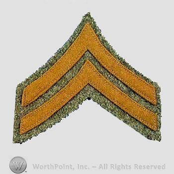 WWI Chevrons : Corporal Wool Chevron.