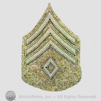 WWI Chevrons : First Sergeant Wool Chevron.