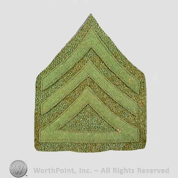 WWI Chevrons : Supply Sergeant Wool Chevron.