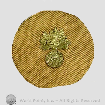 WWI Chevrons : Ordnance Corps Private First Class Khaki Chevron.