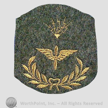 WWI Chevrons : Master Air Service Electrician Wool Chevron.