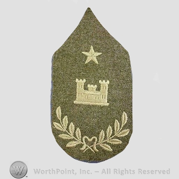 WWI Chevrons : Master Engineer Senior Grade Wool Chevron.