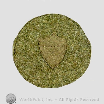 WWI Chevrons : Recruiting Service Private First Class Wool Chevron.