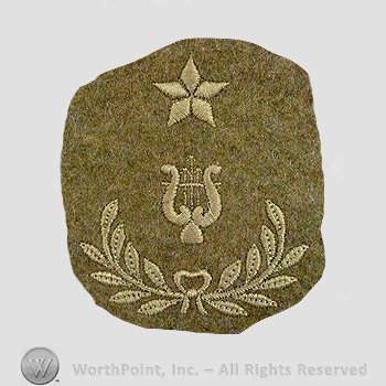 WWI Chevrons : Army Band Leader Wool Chevron.