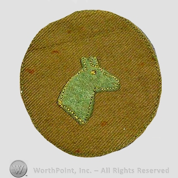 WWI Chevrons : WWI Horseshoer/Farrier Khaki Chevron.