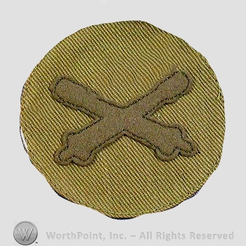 WWI Chevrons : WWI Field Artillery Private First Class Khaki Chevron.