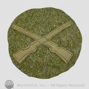 WWI Chevrons : WWI Infantry Private First Class Wool Chevron.