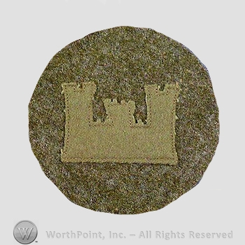 WWI Chevrons : WWI Corps of Engineers Private First Class Wool Chevron.