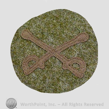 WWI Chevrons : Cavalry Private First Class Wool Chevron.