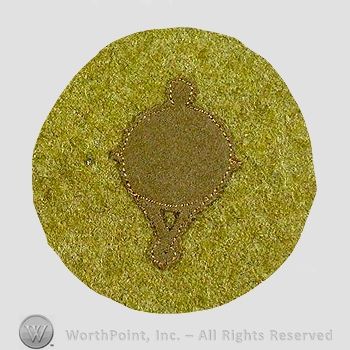 WWI Chevrons : CAC Mine Company Gunner Wool Chevron.
