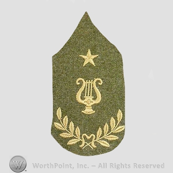 WWI Chevrons : Army Wool Band Leader Chevron.