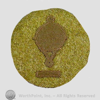 WWI Chevrons : CAC Mine Company 1st Class Gunner Wool Chevron.