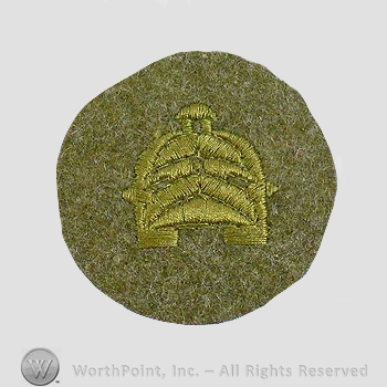 WWI Chevrons : WWI Tank Corps Private First Class Wool Chevron.