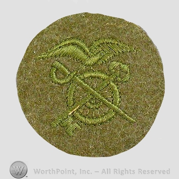 WWI Chevrons : WWI Quartermaster Corps Private 1st Class Wool Chevron.