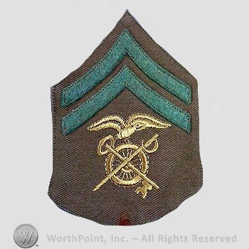 WWI Chevrons : Quartermaster Corps Corporal Chevron .