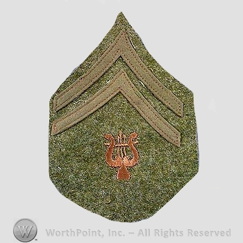 WWI Chevrons : Musician Corporal Chevron.
