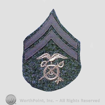 WWI Chevrons : Quartermaster Corps Corporal Chevron.