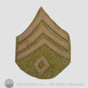 WWI Chevrons : First Sergeant Chevron.