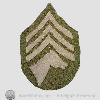 WWI Chevrons : Stable Sergeant Chevron.