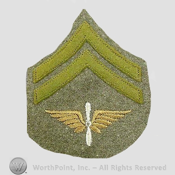 WWI Chevrons : Army Air Service Corporal Chevron.
