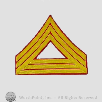WWI Chevrons : Marine Corps Quartermaster Sergeant Chevron.