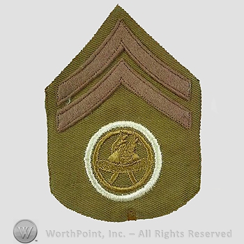 WWI Chevrons : Motor Transport Corps Corporal Chevron.