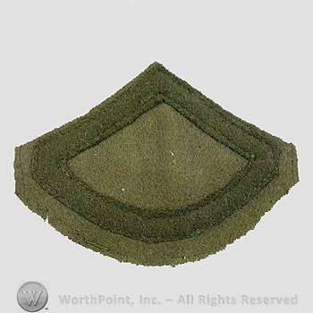 WWI Chevrons : 1920's Army Specialist 6th Class Chevron.