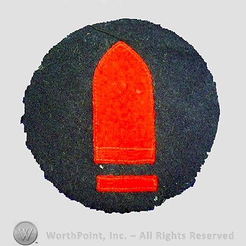 WWI Chevrons : Coast Artillery Corps First Class Gunner Chevron.