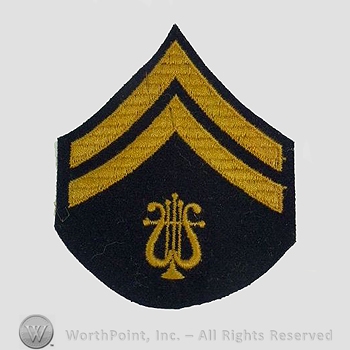 WWI Chevrons : 1920's Army Band Corporal Chevron.