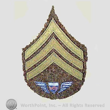 WWI Chevrons : Army Air Service Variant Sergeant Chevron.