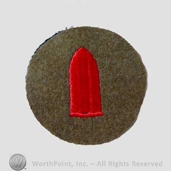 WWI Chevrons : Coast Artillery Gunner Chevron.