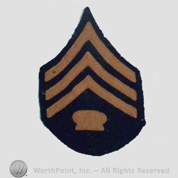 WWI Chevrons : 1920's Mess Sergeant Chevron.