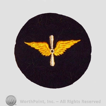 WWI Chevrons : 1920's Air Service PFC Chevron.