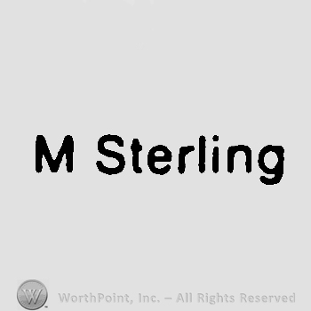 The words M STERLING written with uppercase letters. 