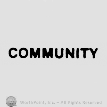 COMMUNITY written with uppercase letters. 