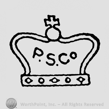 A crown and initials P, S, Co.