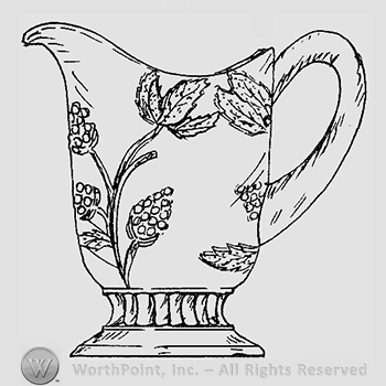 Glass pattern: Dewberrry; creamer.