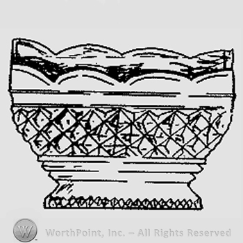 Glass pattern: Hartford; creamer.