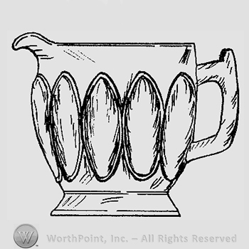 Glass pattern: Ellipse; creamer.