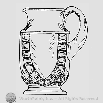 Glass pattern: Ball; creamer.