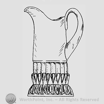 Glass pattern: Teardrop; tankard.
