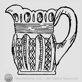 Glass pattern: D&M No. 42; creamer.