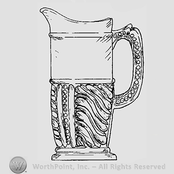 Glass pattern: Wave; creamer.